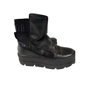 Puma x Fenty Black Chelsea Sneaker Booties Size 8.5
